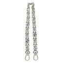 LOUIS VUITTON Chain Strap metal Silver LV Auth 141726M-2