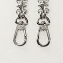 LOUIS VUITTON Chain Strap metal Silver LV Auth 141726M-3