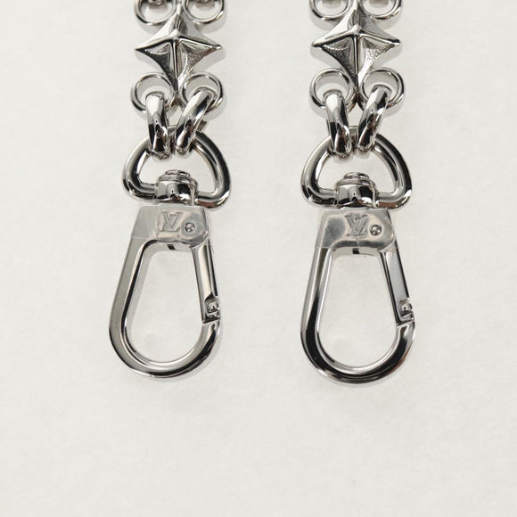 LOUIS VUITTON Chain Strap metal Silver LV Auth 141726M