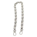 LOUIS VUITTON Chain Strap metal Silver LV Auth 141726M-6