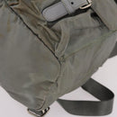 PRADA Backpack Nylon Green Silver Auth 141751-14