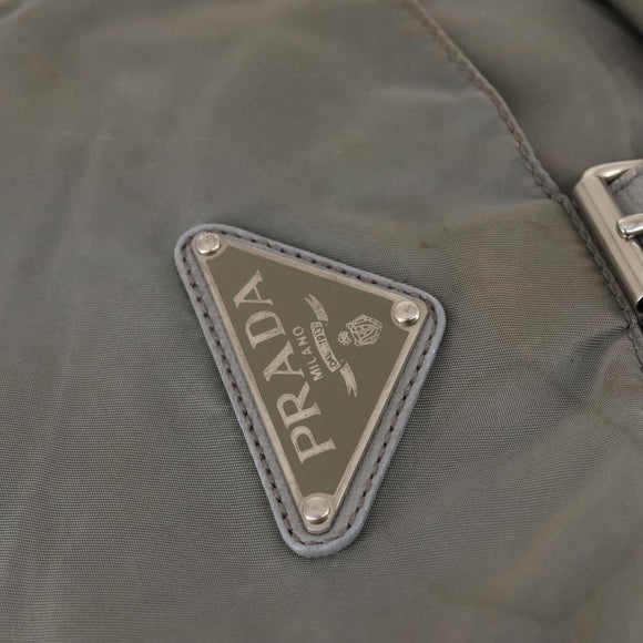 PRADA Backpack Nylon Green Silver Auth 141751