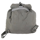 PRADA Backpack Nylon Green Silver Auth 141751-2