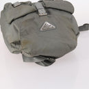PRADA Backpack Nylon Green Silver Auth 141751-6