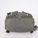 PRADA Backpack Nylon Green Silver Auth 141751-5