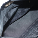 LOEWE Anagram Hand Bag Leather 2way Black Gold Auth 141752-19