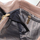 Salvatore Ferragamo Tote Bag Leather Beige Gold Auth 141756-18