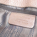 Salvatore Ferragamo Tote Bag Leather Beige Gold Auth 141756-23