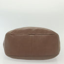 Salvatore Ferragamo Tote Bag Leather Beige Gold Auth 141756-9