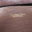 Christian Dior Trotter Canvas Chain Shoulder Bag Brown Gold Auth 141758-18
