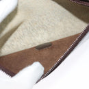 Christian Dior Trotter Canvas Chain Shoulder Bag Brown Gold Auth 141758-12