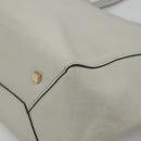 Valextra Tote Bag Leather Light gray Auth 141759-15
