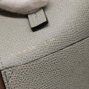 Valextra Tote Bag Leather Light gray Auth 141759-12