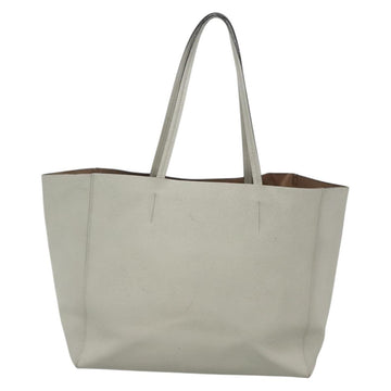 Valextra Tote Bag Leather Light gray Auth 141759 - 0