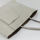Valextra Tote Bag Leather Light gray Auth 141759-6