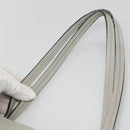 Valextra Tote Bag Leather Light gray Auth 141759-8