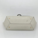 Valextra Tote Bag Leather Light gray Auth 141759-5