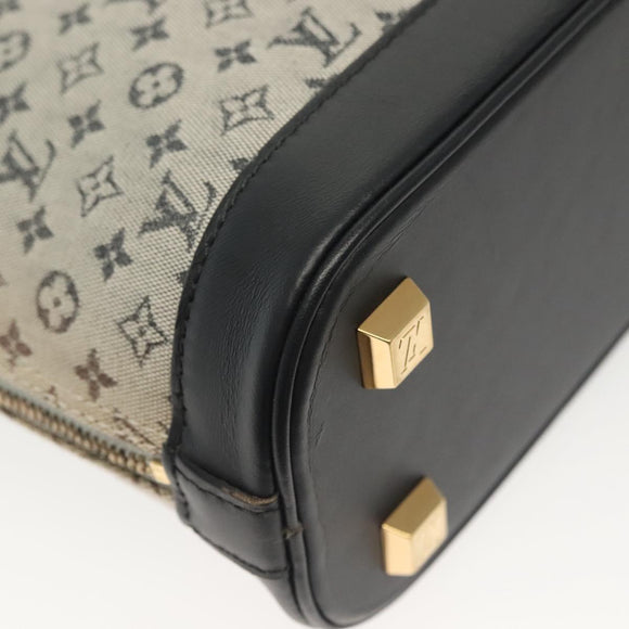 LOUIS VUITTON Monogram Mini Alma Haut Hand Bag Blue M92202 LV Auth 141760