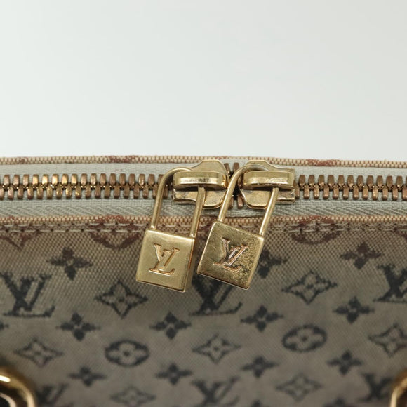 LOUIS VUITTON Monogram Mini Alma Haut Hand Bag Blue M92202 LV Auth 141760