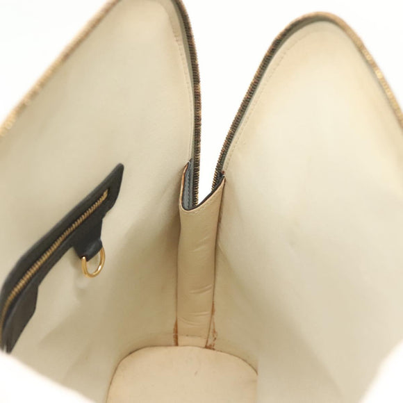 LOUIS VUITTON Monogram Mini Alma Haut Hand Bag Blue M92202 LV Auth 141760