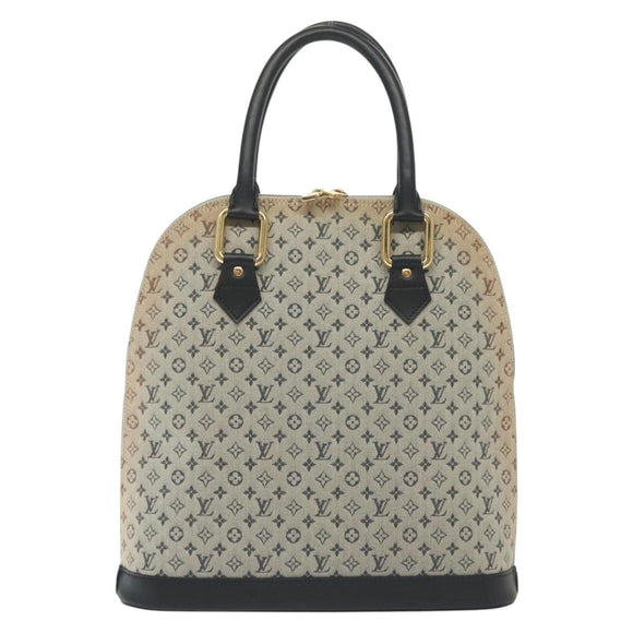 LOUIS VUITTON Monogram Mini Alma Haut Hand Bag Blue M92202 LV Auth 141760