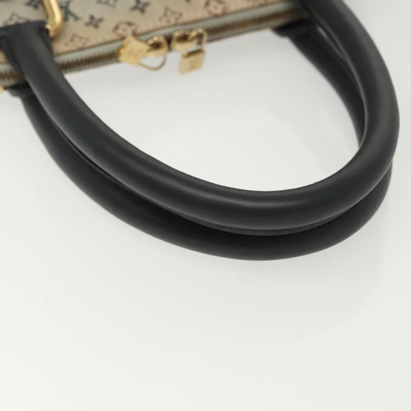 LOUIS VUITTON Monogram Mini Alma Haut Hand Bag Blue M92202 LV Auth 141760