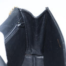 CHANEL COCO Mark Chain Shoulder Bag Lamb Skin Black Gold CC Auth 141762-18