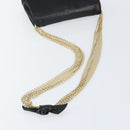 CHANEL COCO Mark Chain Shoulder Bag Lamb Skin Black Gold CC Auth 141762-7