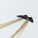 CHANEL COCO Mark Chain Shoulder Bag Lamb Skin Black Gold CC Auth 141762-8