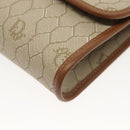 Christian Dior Honeycomb Canvas Chain Shoulder Bag PVC Beige Gold Auth 141763-9