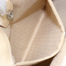 CELINE Hand Bag Suede Silver Light green Auth 141764-20