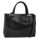 FENDI To joule Hand Bag Patent leather 2way Black Auth 141766-1