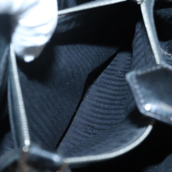 FENDI To joule Hand Bag Patent leather 2way Black Auth 141766