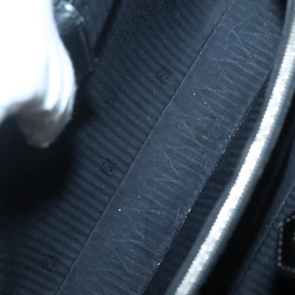 FENDI To joule Hand Bag Patent leather 2way Black Auth 141766