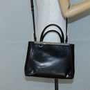 FENDI To joule Hand Bag Patent leather 2way Black Auth 141766-25