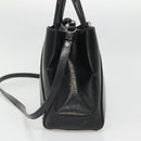 FENDI To joule Hand Bag Patent leather 2way Black Auth 141766-5