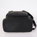 MCM Vicetos Studs Backpack Leather Black Gold Auth 141769-5