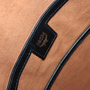 MCM Vicetos Studs Backpack Leather Black Gold Auth 141769-21