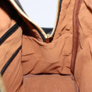 MCM Vicetos Studs Backpack Leather Black Gold Auth 141769-22