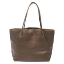 LOEWE Anagram Tote Bag Leather Bronze Auth 141772-2