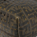 FENDI Zucca Canvas Tote Bag Black Brown Auth 141774-9