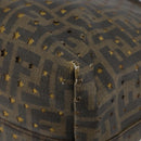 FENDI Zucca Canvas Tote Bag Black Brown Auth 141774-15