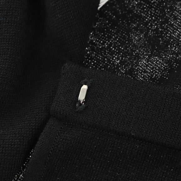 Christian Dior Wrap Skirt Wool Black Auth 141782V