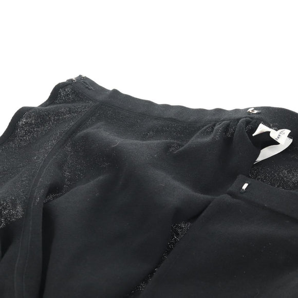 Christian Dior Wrap Skirt Wool Black Auth 141782V