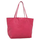 LOEWE Anagram Tote Bag Leather Pink Silver Auth 141784-1