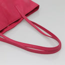 LOEWE Anagram Tote Bag Leather Pink Silver Auth 141784-7