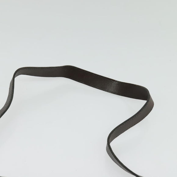 Christian Dior Trotter Canvas Shoulder Bag Brown Gold Auth 141785