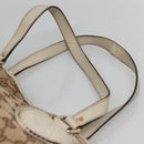 GUCCI GG Canvas Tote Bag Beige Gold 211954 Auth 141790-8