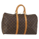 LOUIS VUITTON Monogram Keepall 45 Boston Bag M41428 LV Auth 141796-1