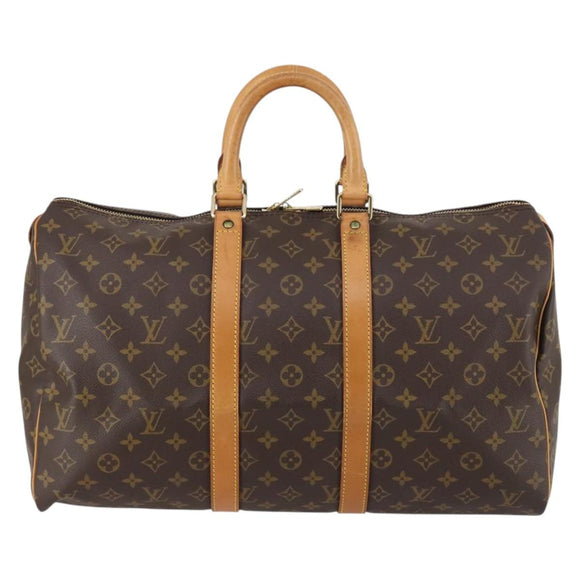 LOUIS VUITTON Monogram Keepall 45 Boston Bag M41428 LV Auth 141796
